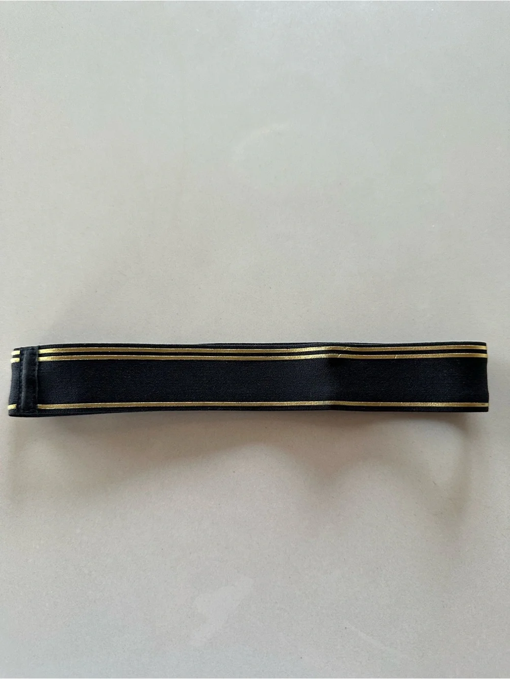 Nike Black and Gold Athletic Headband